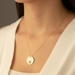 925 Sterling Silver Round Circle Daire Icerisinde I Love Mom Yazili Ici Bos Heart Necklace