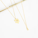 925 Sterling Silver Personalized Puzzle Necklace