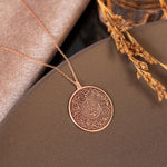 925 Sterling Silver Evil Eye Duası Round Circle
