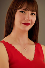925 Sterling Silver Diamond Necklace