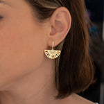 925 Sterling Silver Enamel African Earrings