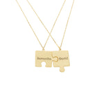 925 Sterling Silver Personalized Puzzle Necklace
