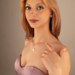 925 Sterling Silver Coin With Initial Necklace