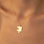 925 Sterling Silver Personalized Puzzle Necklace