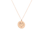 925 Sterling Silver Woman And Dog Necklace