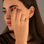 925 Sterling Silver Personalized Name Block Ring