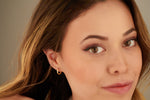 925 Sterling Silver 13Mmköşeli Hoop Earrings