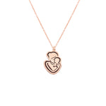 925 Sterling Silver Mother And Child Necklace