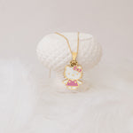 925 Sterling Silver Pembe Hello Kitty