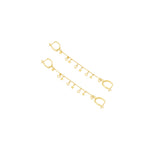 925 Sterling Silver Threader Double Hole Earrings(Zi̇nci̇ri̇ Cs40108)