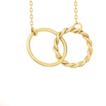 925 Sterling Silver İç İçe İki Hoop