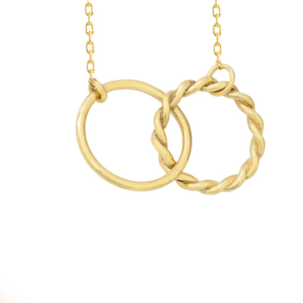 925 Sterling Silver İç İçe İki Hoop