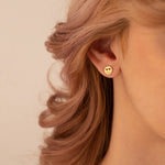 925 Sterling Silver Heart Eyes Studs