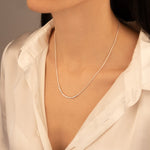 925 Sterling Silver Morse Code Necklace