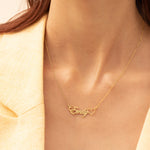925 Sterling Silver Heart Name Necklace ,