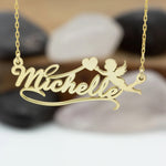 925 Sterling Silver Personalized Name Necklace With Angel