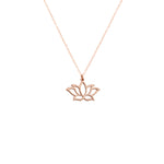925 Sterling Silver Lotus Flower Necklace