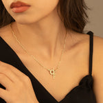 925 Sterling Silver Paperclip Chain Necklace With Name,
