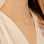 925 Sterling Silver Name Necklace Handwriting,