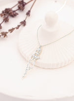 925 Sterling Silver Birth Flower Name Necklace