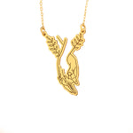 925 Sterling Silver Lover Hand Necklace