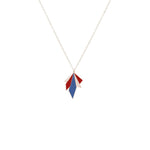 925 Sterling Silver Enamel Kite Shape Necklace
