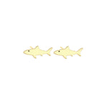 925 Sterling Silver Shark Earrings