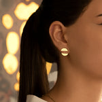 925 Sterling Silver Circle Ear Jacket Earring