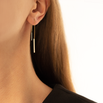 925 Sterling Silver Threader Chain Earrings