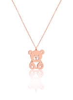 925 Sterling Silver Teddy Bear Pendant