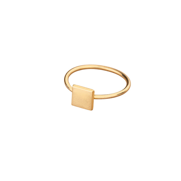 925 Sterling Silver Ortada Square Ring