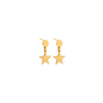925 Sterling Silver Dangle Star Earrings
