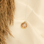 925 Sterling Silver Stacked Circle Name Necklace