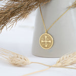 925 Sterling Silver Ic Xc Ni Ka Di̇sc Kazimali Haç Necklace
