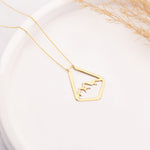 925 Sterling Silver Mountain Ring Holder Necklace