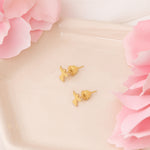 925 Sterling Silver Angel And Wings Studs