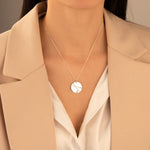 925 Sterling Silver Cracked Kintsugi Necklace