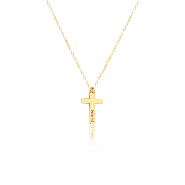925 Sterling Silver Cross With Prayer Necklace