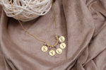 925 Sterling Silver Handmade Initial Name Necklace (Plated Halley)
