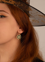 925 Sterling Silver Spider Web Earrings