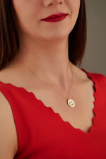 925 Sterling Silver Personalised Circle Necklace