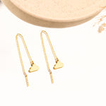 925 Sterling Silver Threader Chain Cloud Earrings