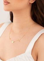 925 Sterling Silver Heart And Two Name Necklace