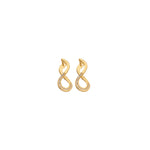 925 Sterling Silver Infinity Spiral Earrings