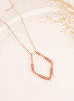 925 Sterling Silver Dörtgen Ring Tutucu Necklace