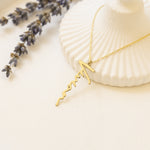 925 Sterling Silver Vertical Name Necklace
