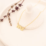 925 Sterling Silver Hebrew Name Necklace
