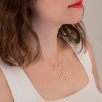 925 Sterling Silver Double Layered Necklace