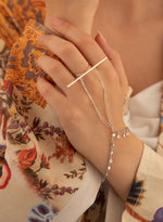 925 Sterling Silver Hand Chain Bracelet(Zi̇nci̇ri̇ Cs40108)