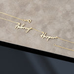 925 Sterling Silver Personalized Couple Name Necklace
